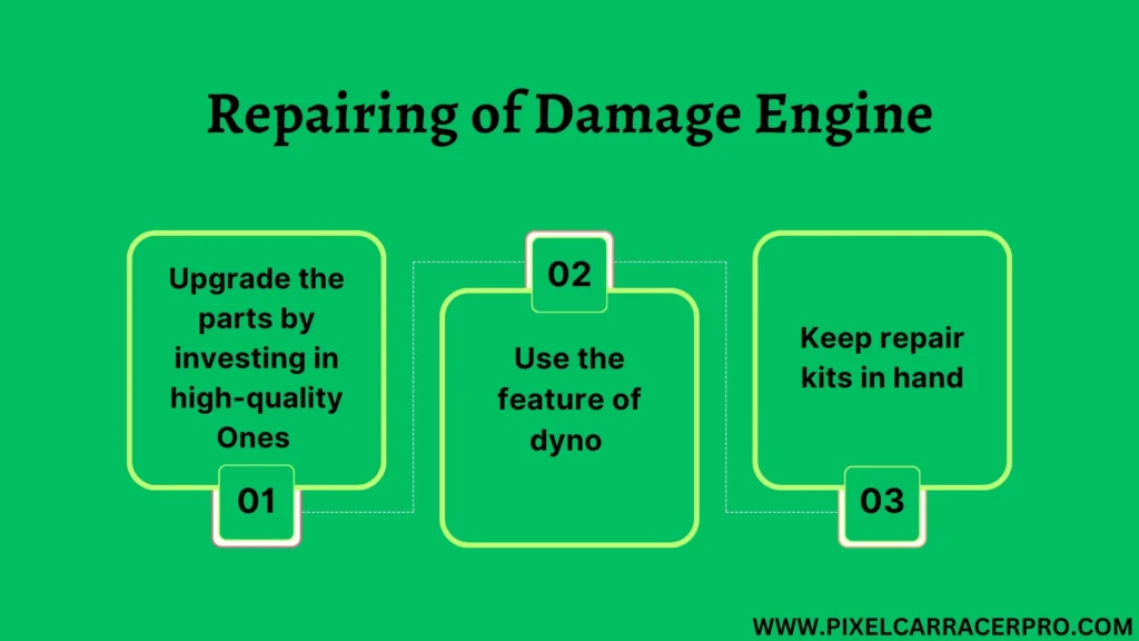 Pixel Car Racer Engines Explained and Damage Control Tips 2 Engine Damage Repair