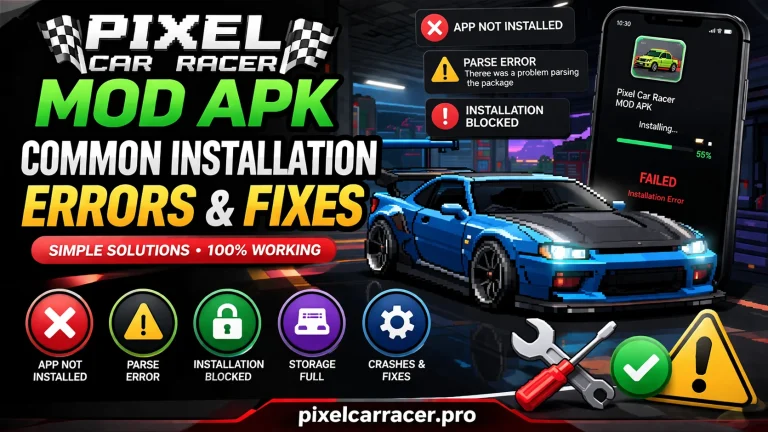 Pixel Car Racer APK Installation Errors Fixes